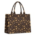 thumbnail image 1 of Large Capacity Tote Bag,Brown Sun Moon Cloud Pattern Handbag Fashion Luxury Tote Bag,15.7"x13"x 5.1" Inches,Laptop Compatible, 1 of 6