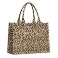 thumbnail image 1 of Large Capacity Tote Bag,Brown and Black Leopard Print Handbag Fashion Luxury Tote Bag,15.7"x13"x 5.1" Inches,Laptop Compatible, 1 of 6