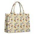 thumbnail image 1 of Large Capacity Tote Bag,Butterfly Flower Plant Pattern Handbag Fashion Luxury Tote Bag,15.7"x13"x 5.1" Inches,Laptop Compatible, 1 of 6