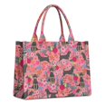 thumbnail image 1 of Large Capacity Tote Bag,Chihuahua and Flower Florals Handbag Fashion Luxury Tote Bag,15.7"x13"x 5.1" Inches,Laptop Compatible, 1 of 6