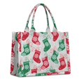thumbnail image 1 of Large Capacity Tote Bag,Christmas Stocking Pattern Handbag Fashion Luxury Tote Bag,15.7"x13"x 5.1" Inches,Laptop Compatible, 1 of 6