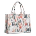 thumbnail image 1 of Large Capacity Tote Bag,Christmas Tree and House Pattern Handbag Fashion Luxury Tote Bag,15.7"x13"x 5.1" Inches,Laptop Compatible, 1 of 6