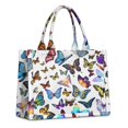 thumbnail image 1 of Large Capacity Tote Bag,Colorful Butterfly Collection Pattern Handbag Fashion Luxury Tote Bag,15.7"x13"x 5.1" Inches,Laptop Compatible, 1 of 6