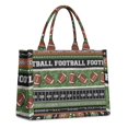 thumbnail image 1 of Large Capacity Tote Bag,Colorful Football Field and Balls Pattern Handbag Fashion Luxury Tote Bag,15.7"x13"x 5.1" Inches,Laptop Compatible, 1 of 6