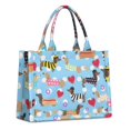 thumbnail image 1 of Large Capacity Tote Bag,Colorful Funny Dachshund Handbag Fashion Luxury Tote Bag,15.7"x13"x 5.1" Inches,Laptop Compatible, 1 of 6