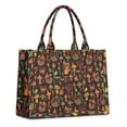 thumbnail image 1 of Large Capacity Tote Bag,Colorful Mushroom Plant Brown Pattern Handbag Fashion Luxury Tote Bag,15.7"x13"x 5.1" Inches,Laptop Compatible, 1 of 4