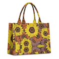 thumbnail image 1 of Large Capacity Tote Bag,Colorful Sunflower Pattern Handbag Fashion Luxury Tote Bag,15.7"x13"x 5.1" Inches,Laptop Compatible, 1 of 6