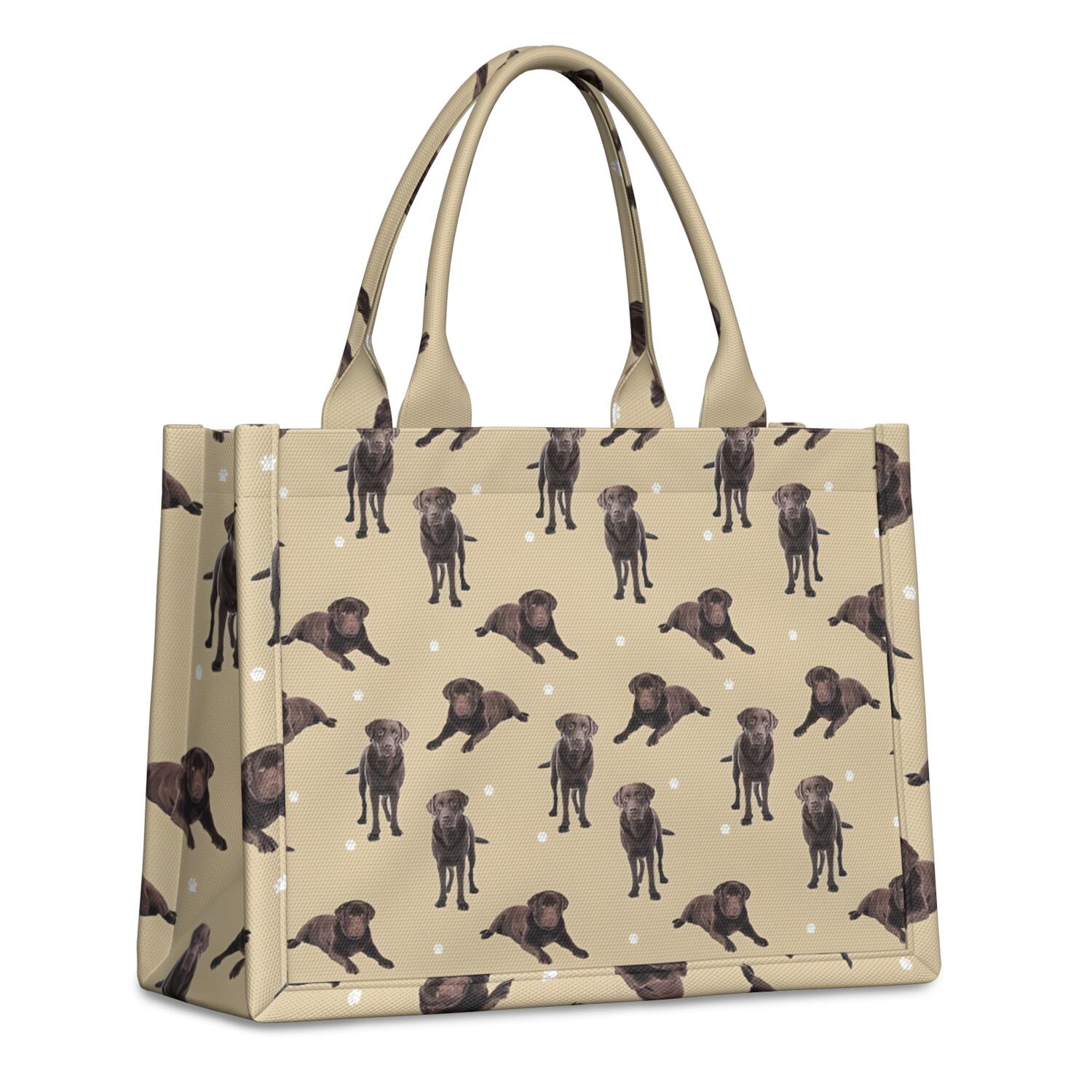 Large Capacity Tote Bag,Cute Labrador Handbag Fashion Luxury Tote Bag,15.7"x13"x 5.1" Inches,Laptop Compatible
