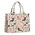 thumbnail image 1 of Large Capacity Tote Bag,Dachshund and Flower Handbag Fashion Luxury Tote Bag,15.7"x13"x 5.1" Inches,Laptop Compatible, 1 of 6