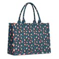 thumbnail image 1 of Large Capacity Tote Bag,Dark Blue Christmas Gnome and Gift Pattern Handbag Fashion Luxury Tote Bag,15.7"x13"x 5.1" Inches,Laptop Compatible, 1 of 6