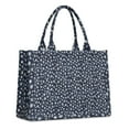 thumbnail image 1 of Large Capacity Tote Bag,Dark Blue Christmas Snowflake Pattern Handbag Fashion Luxury Tote Bag,15.7"x13"x 5.1" Inches,Laptop Compatible, 1 of 6