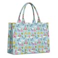 thumbnail image 1 of Large Capacity Tote Bag,Fairy Tale Princess Castle Pattern Handbag Fashion Luxury Tote Bag,15.7"x13"x 5.1" Inches,Laptop Compatible, 1 of 6