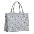 thumbnail image 1 of Large Capacity Tote Bag,Gray Cartoon Unicorn Pattern Handbag Fashion Luxury Tote Bag,15.7"x13"x 5.1" Inches,Laptop Compatible, 1 of 6