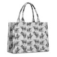 thumbnail image 1 of Large Capacity Tote Bag,Gray Highland Cow Person Pattern Handbag Fashion Luxury Tote Bag,15.7"x13"x 5.1" Inches,Laptop Compatible, 1 of 6
