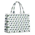 thumbnail image 1 of Large Capacity Tote Bag,Green Blue Dinosaurs Pattern Handbag Fashion Luxury Tote Bag,15.7"x13"x 5.1" Inches,Laptop Compatible, 1 of 6