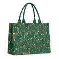 thumbnail image 1 of Large Capacity Tote Bag,Green Christmas Gingerbread Man Pattern Handbag Fashion Luxury Tote Bag,15.7"x13"x 5.1" Inches,Laptop Compatible, 1 of 6