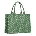 thumbnail image 1 of Large Capacity Tote Bag,Green Christmas Snowman Pattern Handbag Fashion Luxury Tote Bag,15.7"x13"x 5.1" Inches,Laptop Compatible, 1 of 6