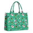 thumbnail image 1 of Large Capacity Tote Bag,Green Christmas Snowman Pattern Handbag Fashion Luxury Tote Bag,15.7"x13"x 5.1" Inches,Laptop Compatible, 1 of 6