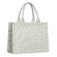 thumbnail image 1 of Large Capacity Tote Bag,Green Striped Chicken Pattern Handbag Fashion Luxury Tote Bag,15.7"x13"x 5.1" Inches,Laptop Compatible, 1 of 6
