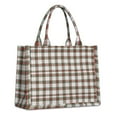 thumbnail image 1 of Large Capacity Tote Bag,Green and Red Christmas Plaid Pattern Handbag Fashion Luxury Tote Bag,15.7"x13"x 5.1" Inches,Laptop Compatible, 1 of 6