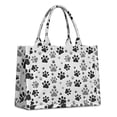 thumbnail image 1 of Large Capacity Tote Bag,Grey Dog Paw Footprint Handbag Fashion Luxury Tote Bag,15.7"x13"x 5.1" Inches,Laptop Compatible, 1 of 6
