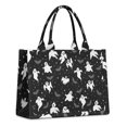 thumbnail image 1 of Large Capacity Tote Bag,Halloween Ghost Bat Star Pattern Handbag Fashion Luxury Tote Bag,15.7"x13"x 5.1" Inches,Laptop Compatible, 1 of 6