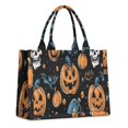 thumbnail image 1 of Large Capacity Tote Bag,Halloween Pumpkins Skulls Bats and Eyeballs Handbag Fashion Luxury Tote Bag,15.7"x13"x 5.1" Inches,Laptop Compatible, 1 of 6