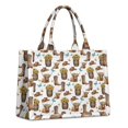 thumbnail image 1 of Large Capacity Tote Bag,Highland Cow Barrel Boot Butterfly Pattern Handbag Fashion Luxury Tote Bag,15.7"x13"x 5.1" Inches,Laptop Compatible, 1 of 6