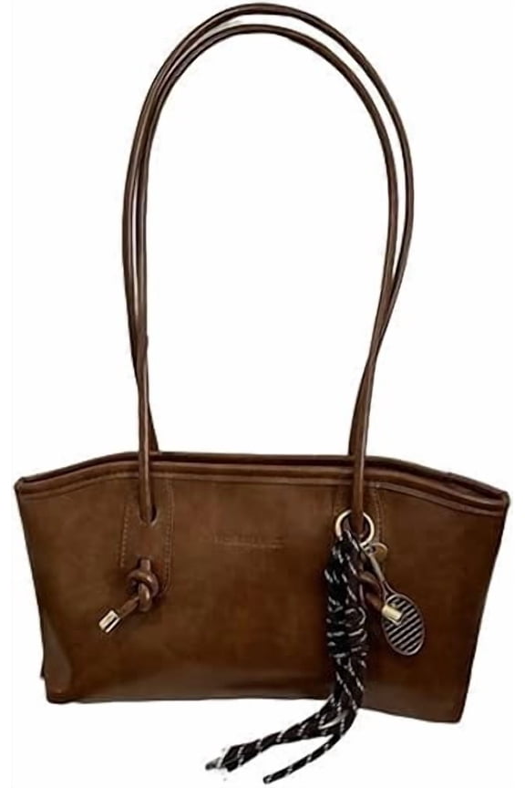 Large Capacity Tote Bag, Leather Tote Bag with Multi Pocket for Daily Use (C)
