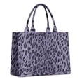 thumbnail image 1 of Large Capacity Tote Bag,Leopard Pattern Purple Handbag Fashion Luxury Tote Bag,15.7"x13"x 5.1" Inches,Laptop Compatible, 1 of 6