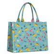 thumbnail image 1 of Large Capacity Tote Bag,Light Blue Dinosaurs Text Pattern Handbag Fashion Luxury Tote Bag,15.7"x13"x 5.1" Inches,Laptop Compatible, 1 of 6
