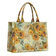 thumbnail image 1 of Large Capacity Tote Bag,Light Blue Sunflower Pattern Handbag Fashion Luxury Tote Bag,15.7"x13"x 5.1" Inches,Laptop Compatible, 1 of 6