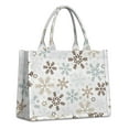 thumbnail image 1 of Large Capacity Tote Bag,Light Christmas Snowflake Pattern Handbag Fashion Luxury Tote Bag,15.7"x13"x 5.1" Inches,Laptop Compatible, 1 of 6