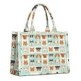 thumbnail image 1 of Large Capacity Tote Bag,Lovely Dog Breeds Handbag Fashion Luxury Tote Bag,15.7"x13"x 5.1" Inches,Laptop Compatible, 1 of 6