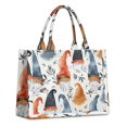 thumbnail image 1 of Large Capacity Tote Bag,Multicolor Christmas Gnome Pattern Handbag Fashion Luxury Tote Bag,15.7"x13"x 5.1" Inches,Laptop Compatible, 1 of 6