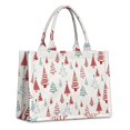 thumbnail image 1 of Large Capacity Tote Bag,Multicolor Christmas Tree Pattern Handbag Fashion Luxury Tote Bag,15.7"x13"x 5.1" Inches,Laptop Compatible, 1 of 6