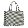 thumbnail image 1 of Large Capacity Tote Bag,Navy and Beige Checkerboard Pattern Handbag Fashion Luxury Tote Bag,15.7"x13"x 5.1" Inches,Laptop Compatible, 1 of 1
