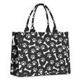 thumbnail image 1 of Large Capacity Tote Bag,Paw Prints and Bones Handbag Fashion Luxury Tote Bag,15.7"x13"x 5.1" Inches,Laptop Compatible, 1 of 6