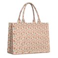 thumbnail image 1 of Large Capacity Tote Bag,Pink Christmas Gingerbread and Tree Pattern Handbag Fashion Luxury Tote Bag,15.7"x13"x 5.1" Inches,Laptop Compatible, 1 of 6