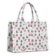 thumbnail image 1 of Large Capacity Tote Bag,Pink Christmas Santa and Tree Pattern Handbag Fashion Luxury Tote Bag,15.7"x13"x 5.1" Inches,Laptop Compatible, 1 of 6