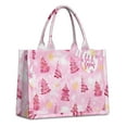 thumbnail image 1 of Large Capacity Tote Bag,Pink Christmas Tree Handbag Fashion Luxury Tote Bag,15.7"x13"x 5.1" Inches,Laptop Compatible, 1 of 6
