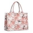 thumbnail image 1 of Large Capacity Tote Bag,Pink Hued Cute Halloween Ghosts Pattern Handbag Fashion Luxury Tote Bag,15.7"x13"x 5.1" Inches,Laptop Compatible, 1 of 6