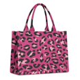 thumbnail image 1 of Large Capacity Tote Bag,Pink and Black Of Leopard Print Handbag Fashion Luxury Tote Bag,15.7"x13"x 5.1" Inches,Laptop Compatible, 1 of 6
