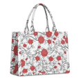 thumbnail image 1 of Large Capacity Tote Bag,Pioneer Flower Floral Print Pattern Handbag Fashion Luxury Tote Bag,15.7"x13"x 5.1" Inches,Laptop Compatible, 1 of 6