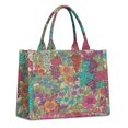 thumbnail image 1 of Large Capacity Tote Bag,Pioneer Flower Floral Print Pattern Handbag Fashion Luxury Tote Bag,15.7"x13"x 5.1" Inches,Laptop Compatible, 1 of 6