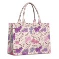 thumbnail image 1 of Large Capacity Tote Bag,Pioneer Flower Floral Print Pattern Handbag Fashion Luxury Tote Bag,15.7"x13"x 5.1" Inches,Laptop Compatible, 1 of 6