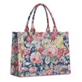 thumbnail image 1 of Large Capacity Tote Bag,Pioneer Flower Floral Print Pattern Handbag Fashion Luxury Tote Bag,15.7"x13"x 5.1" Inches,Laptop Compatible, 1 of 6