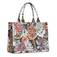 thumbnail image 1 of Large Capacity Tote Bag,Pioneer Flower Floral Print Pattern Handbag Fashion Luxury Tote Bag,15.7"x13"x 5.1" Inches,Laptop Compatible, 1 of 6