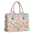 thumbnail image 1 of Large Capacity Tote Bag,Pioneer Flower Floral Print Pattern Handbag Fashion Luxury Tote Bag,15.7"x13"x 5.1" Inches,Laptop Compatible, 1 of 6