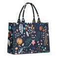 thumbnail image 1 of Large Capacity Tote Bag,Pioneer Flower Floral Print Pattern Handbag Fashion Luxury Tote Bag,15.7"x13"x 5.1" Inches,Laptop Compatible, 1 of 6
